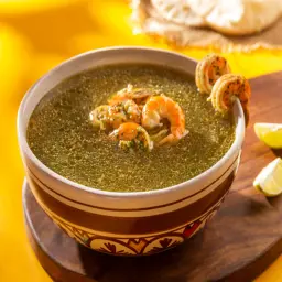 Mulukhiyah with Shrimp